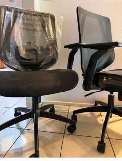 New office chair mesh Assembled
