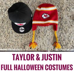 Taylor And Justin Halloween Jersey, Wig, Cap And Hat