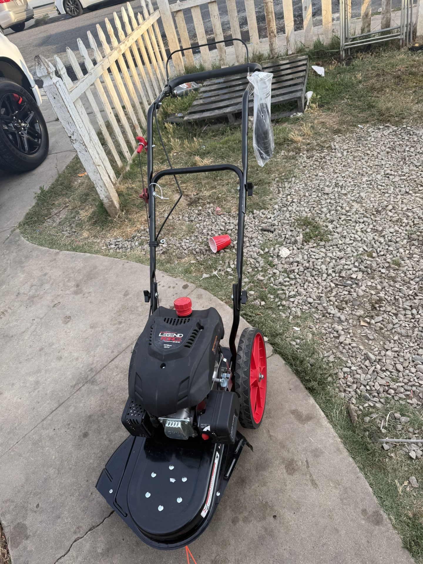 Legend Force 22 in. 173 cc Gas Walk Behind String Trimmer/Mower