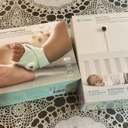 Owlet Dream Duo 2 Smart Baby Monitor - 1080p HD Video Baby Monitor with Dream Sock - Baby Foot Monitor and Sensor Tracks Heartbeat and Oxygen Levels i