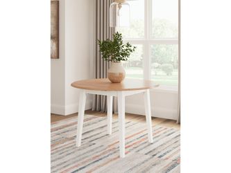 Gesthaven Natural/White Dining Drop Leaf Table