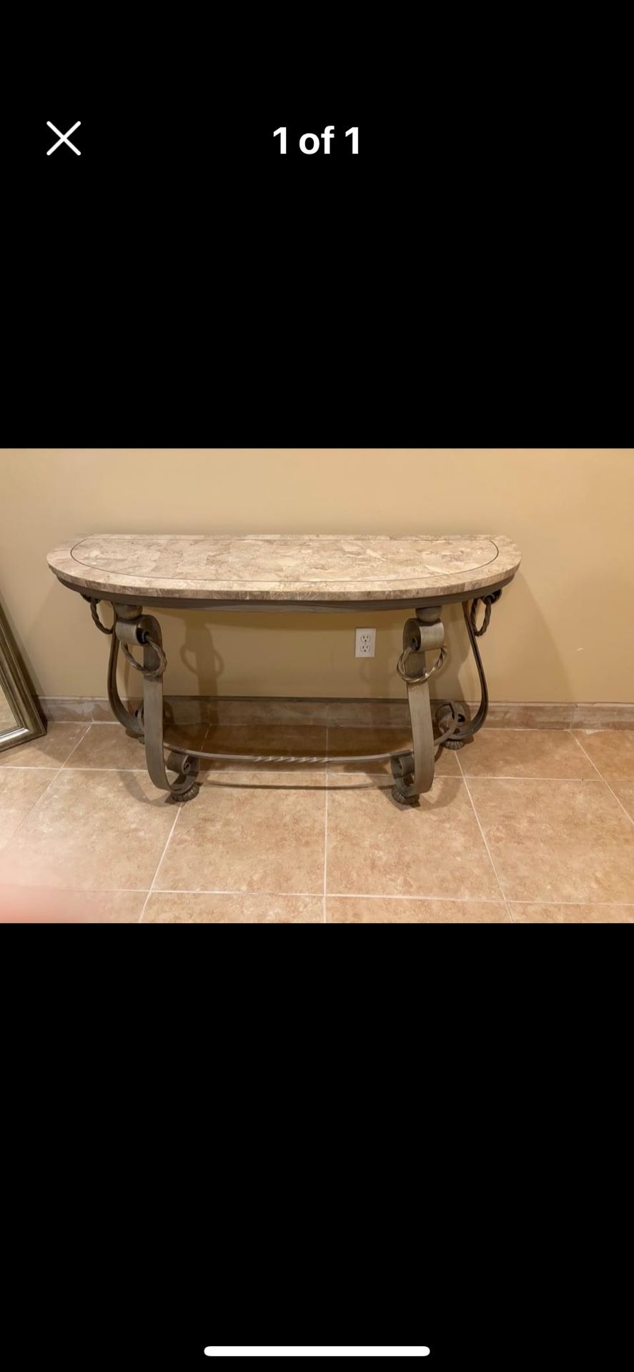 Beautiful Console Table Matching The Coffee Table Listed. 