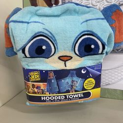 Star Wars Young Jedi Adventures Hooded Towel - 22in x 51in 