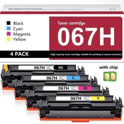 067H 067 Toner Cartridge, Compatible with Canon 067H Toner and Canon 067 Toner, Works with MF656Cdw, MF654Cdw, MF653Cdw, LBP633Cdw and LBP632Cdw Print
