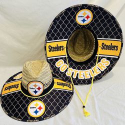 Pittsburgh Steelers Straw Hat Great Fathers Day Gift 🎁 order now (I also have other Teams) 