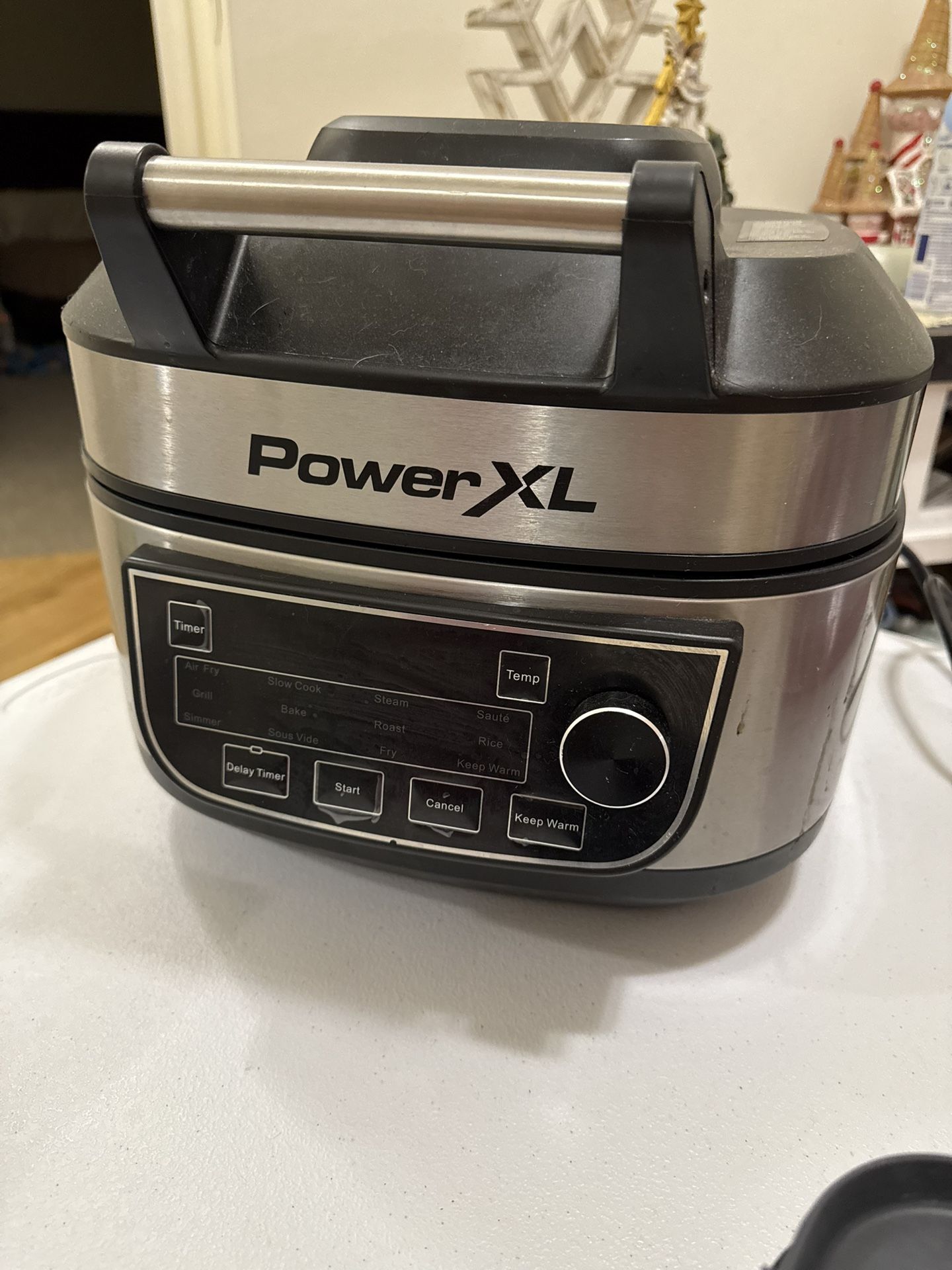 PowerXL Grill Air fryer Combo 6qt Grill Plate