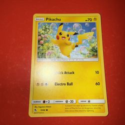 PIKACHU 19/68 Non Holo Hidden Fates Pokemon Card 
