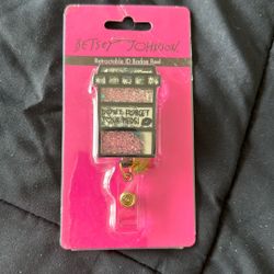 Betsy Johnson Retractable badge Reel-NWP