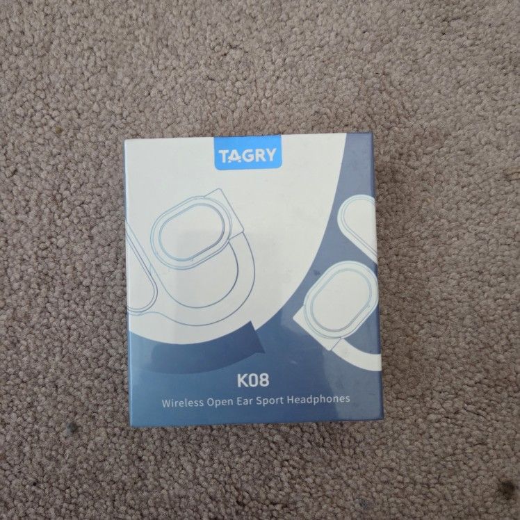 New Sealed TAGRY Open Ear Earbuds Wireless Bluetooth Headphones 80Hrs Playtime Ear Buds with Earhooks IPX7