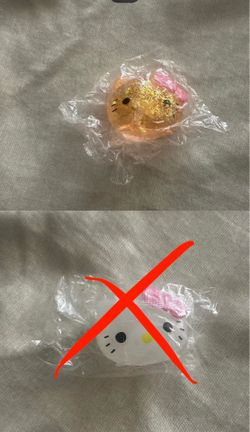 Hello kitty head orange or white squishy