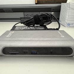 Plugable Thunderbolt™ and USB-C Dual Monitor Docking Station, 96W Laptop Charging
