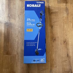 Kobalt 24-volt 14-in Straight Shaft Battery String Trimmer 4.0 Ah (Battery Include...