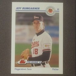 Impel 1991 Jeff Bumgarner Hagerstown Suns #226 Pre-Rookie Baseball Card Line Drive Minor Eastern League AA Vintage Collectible Sports