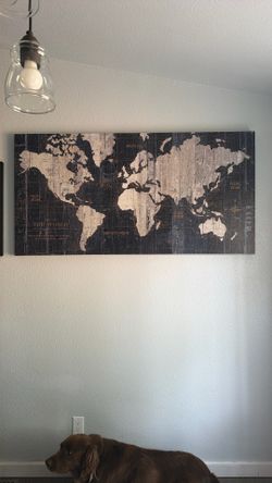 Map Of The World Large Canvas