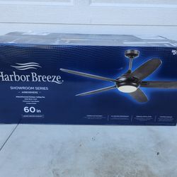 Harbor Breeze Showroom Series Arbormere 60-inch Indoor/Outdoor LED Ceiling Fan -BRAND NEW 