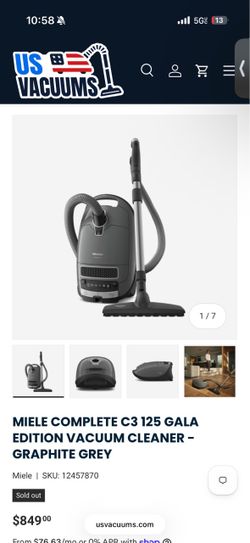 Miele Complete Vacuum C3 125 Gala Edition