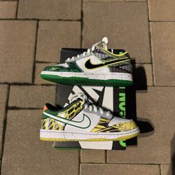 Nike Dunk Low What The Duck Away Oregon Ducks University PE size 9