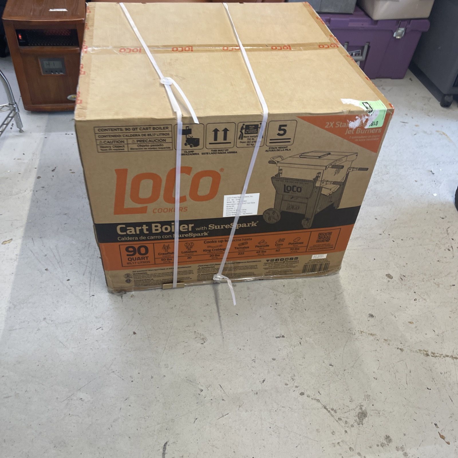 LoCo 90 Qt Cart Boiler