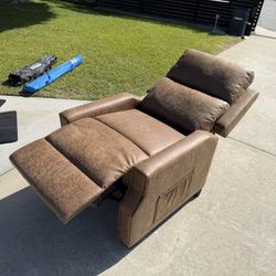 Brown Leather Recliner 