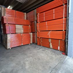 96” Beams Brand New Import & Made In USA Pallet Racks Beams Uprights Wire Decks Forklifts 