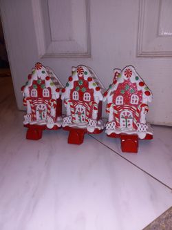 Peppermint Gingerbread House Stocking Holder