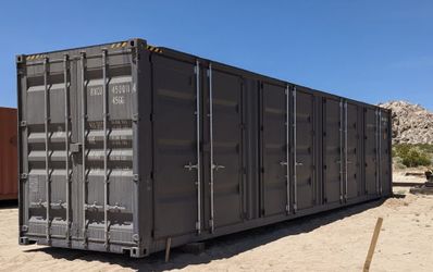 40 FOOT SHIPPING CONTAINER HIGH CUBE // SIDE OPENING 4-DOOR 