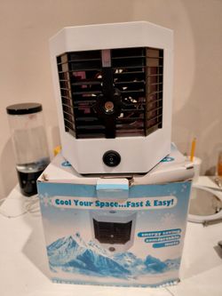 TUOREN Portable Mini Low Noise Air Cooler, White