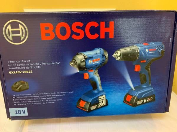 Bosch 2-Tool 18-Volt Power Tool Combo Kit with Soft Case