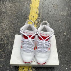 jordan 6-17-23 white Red youth size 4
