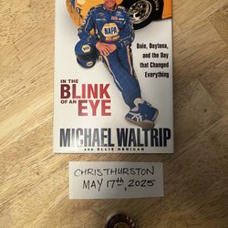 Autographed Michael Waltrip Book 