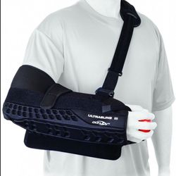 Donjoy Ultrasling III 3 Shoulder Immobilizer Support Sling Size Large Black