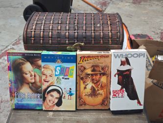 VHS Cassettes and basket