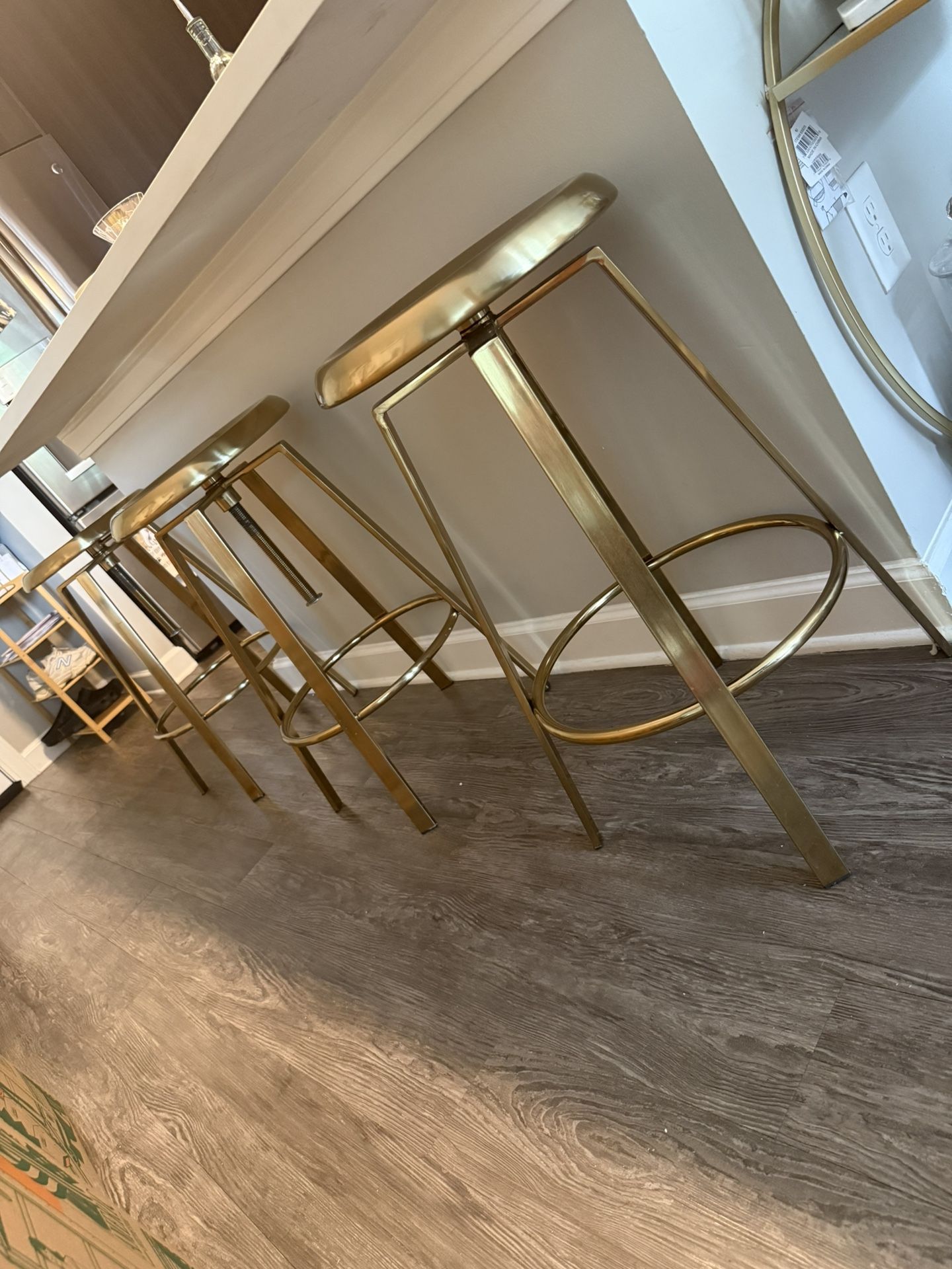 Gold barstools