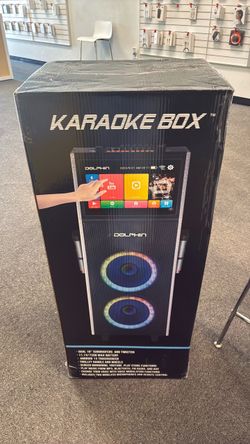 Karaoke, speaker with a tablet screen
