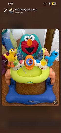 Sesame Street Elmo Cookie Monster child baby walker