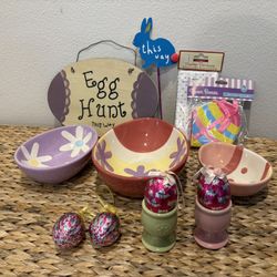 Easter Bunny Egg Home Decor Lot - Simi Valley 