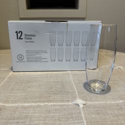 12 Stemless Flutes