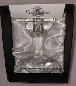 NEW OLEG CASSINI CRYSTAL CANDLESTICK