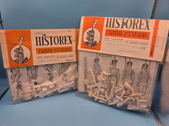 Lot X2 Historex Figurines GARDE IMPERIALE 1(contact info removed) TAMBOUR/DRUMMER RARE
