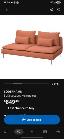 IKEA SÖDERHAMN Sofa Section Kelinge Rust