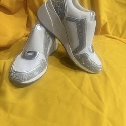 INC Heily’s Women’s Stretch Wedge Sneakers Tennis Shoes