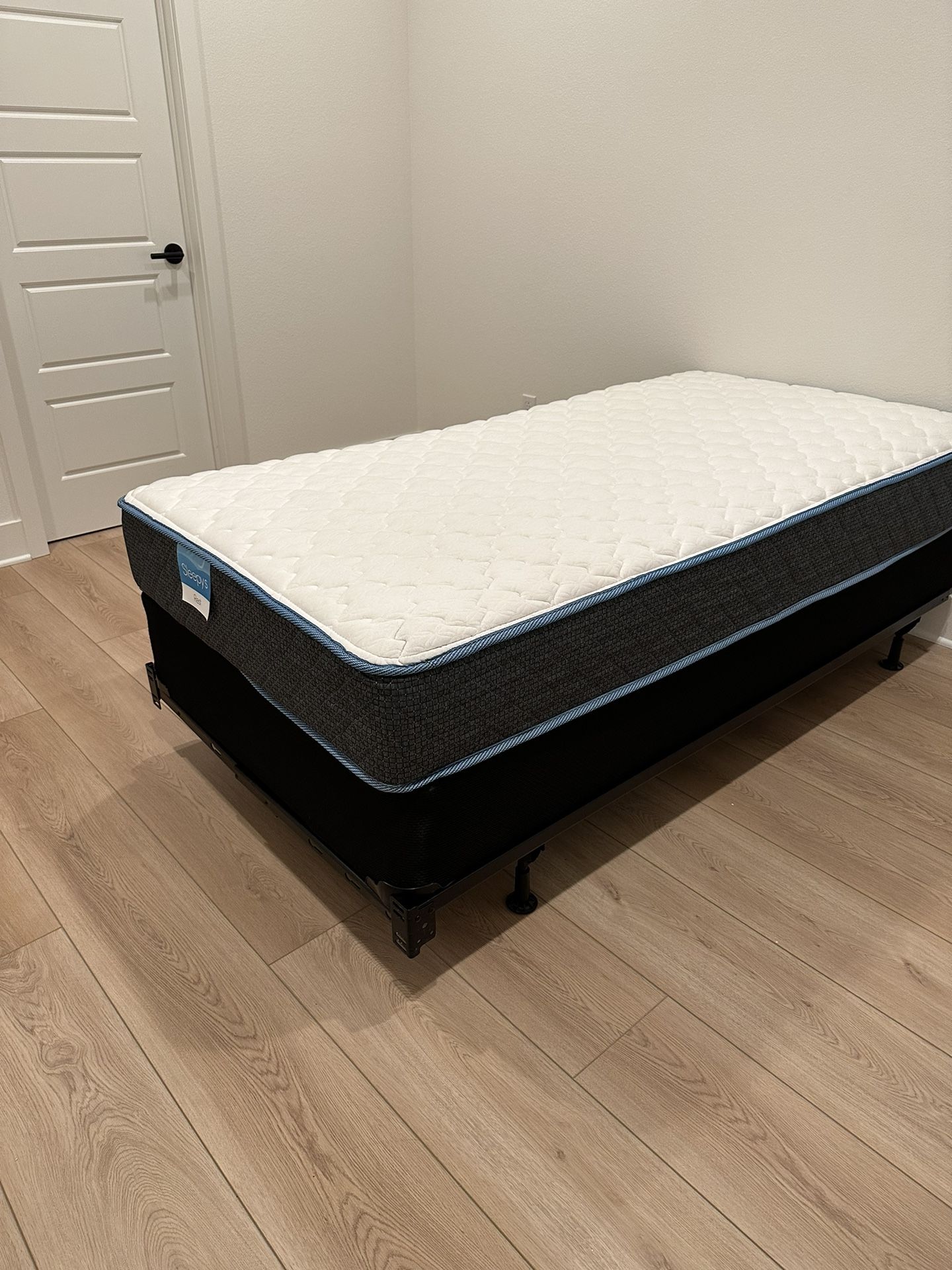 Twin Size Mattress, Box Spring, And Metal Frame for Sale in San Diego