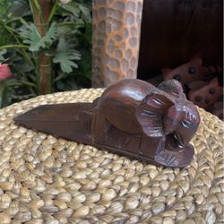 Wooden Dorr Stop Elephant