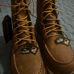 Danner Bull Run 8" Steel Toe Moc Toe Boots for Men