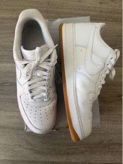 White Airforce Ones (gum bottoms)