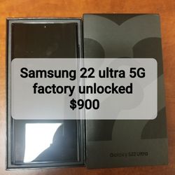 Samsung S22 ULTRA 5G FACTORY UNLOCKED 