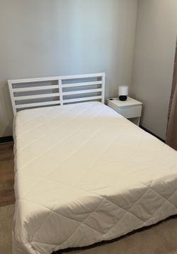 Bed frame and nightstand