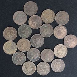 1900s Indian Head Pennies LOT Of 20