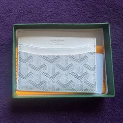 Goyard Wallet White Card Holder
