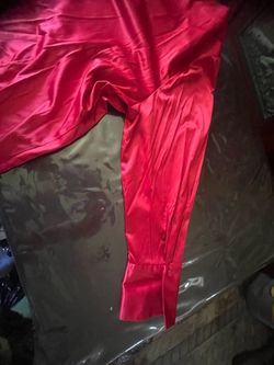 Women’s red silky blouse 26/28